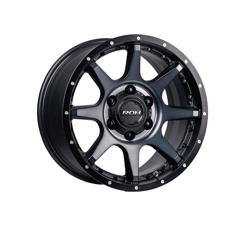 ROH WHEELS TROPHY MATTE BLACK/GRAPHITE TINT 4x4|17X9 5/127, Offset +25, Centre bore 76.1, Load Rating 1050 kg