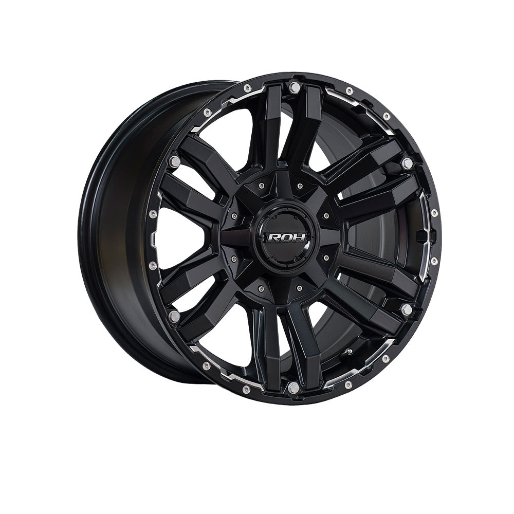 ROH WHEELS VAPOUR MATTE BLACK 4x4|18X9 6/139.7, Offset +40, Centre bore 110, Load Rating 1500 kg