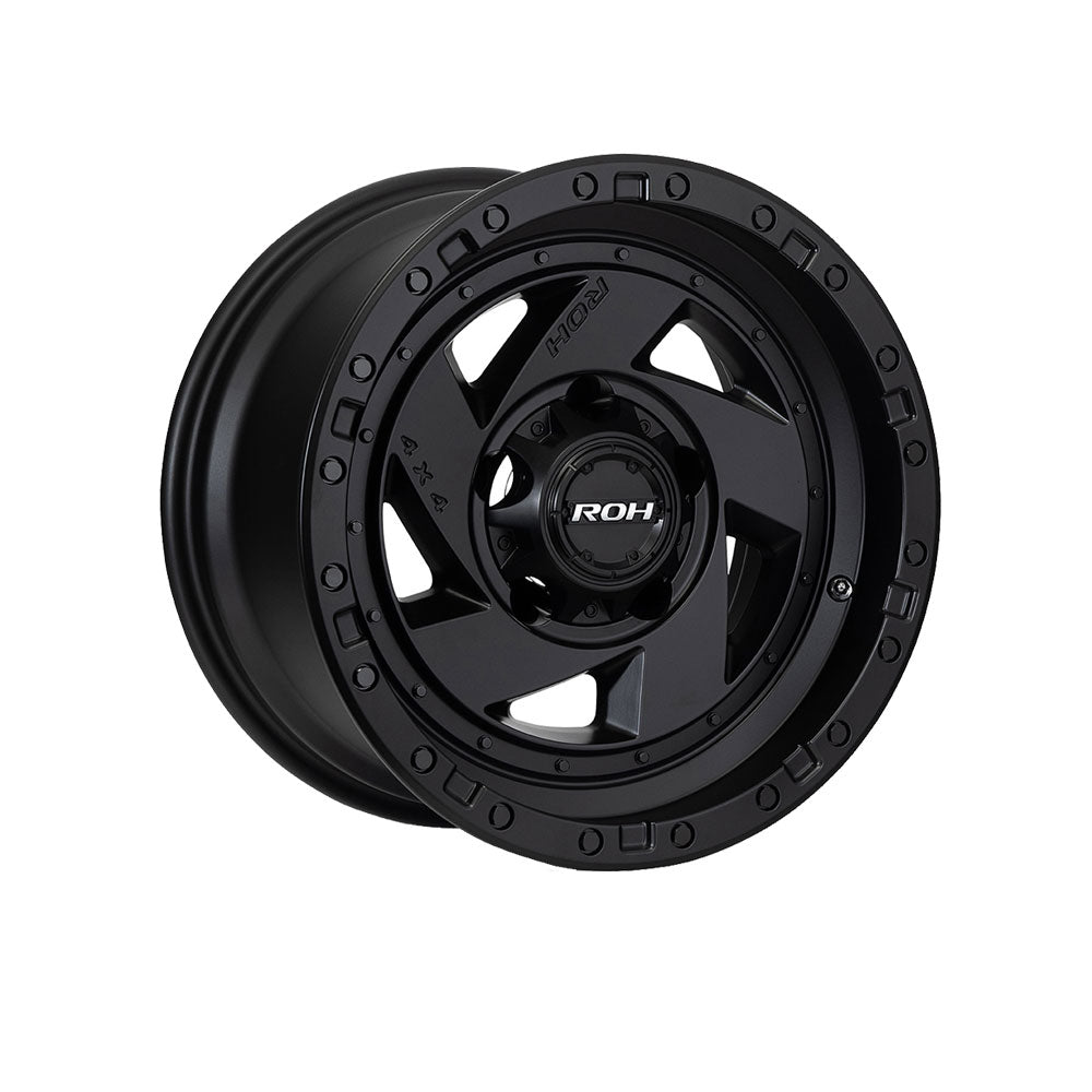 ROH WHEELS VULCAN MATTE BLACK 4x4|17X9 6/139.7, Offset +12, Centre bore 110.1, Load Rating 1500 kg