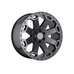 BLACK RHINO WARLORD MATTE GUNMETAL 4x4|17X8 5/120, Offset +35, Centre bore 76.1, Load Rating 1227 kg