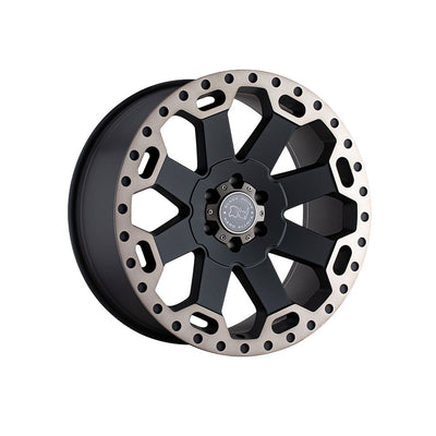 BLACK RHINO WARLORD MATTE BLACK MACHINED DARK TINT 4x4|17X8 5/120, Offset +35, Centre bore 76.1, Load Rating 1224 kg