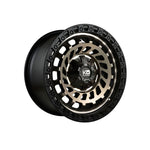 KING OFFROAD ZOMBIE SATIN BLACK/BRONZE TINT FACE/BLACK LIP 4x4|17X9 6/139.7, Offset +30, Centre bore 108.1, Load Rating 1200 kg
