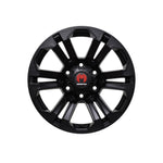 MONSTER ASSAULT SATIN BLACK 4x4|16X7.5 6/139.7, Offset +25, Centre bore 106.1, Load Rating 1050 kg