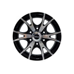 KING WHEELS KT-6 GLOSS BLACK/MACHINED FACE 4x4|15X6 6/139.7, Offset +0, Centre bore 110.2, Load Rating 1286 kg