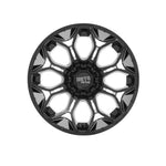 MOTO METAL MO808 GLOSS BLACK MILLED 4x4|20X10 10/139.7-150, Offset -18, Centre bore 110.1, Load Rating 1136 kg