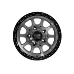 KING OFFROAD RAZOR GLOSS BLACK/MACHINED FACE 4x4|15X7 5/139.7, Offset +0, Centre bore 108.2, Load Rating 765 kg