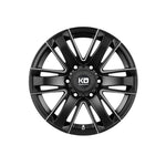 KING OFFROAD ROK PIPED SATIN BLACK 4x4|17X7.5 5/114.3, Offset +35, Centre bore 73.1, Load Rating 1250 kg