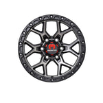 MONSTER SCOUT BLACK TINT/SATIN BLACK 4x4|18X8 6/139.7, Offset +50, Centre bore 106.1, Load Rating 1500 kg