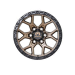 MONSTER SCOUT Bronze Centre Black Lip 4x4|17X8.5 6/139.7, Offset +20, Centre bore 106.1, Load Rating 1500 kg