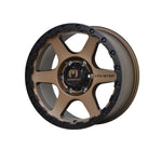MONSTER SNIPER BRONZE CENTRE BLACK LIP 4x4|17X8.5 6/139.7, Offset +20, Centre bore 106.1, Load Rating 1500 kg