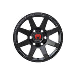 MONSTER TOMAHAWK SATIN BLACK 4x4|17X8.5 6/139.7, Offset +30, Centre bore 106.1, Load Rating 1250 kg