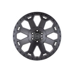 BLACK RHINO WARLORD MATTE GUNMETAL 4x4|17X8 6/130, Offset +52, Centre bore 84.1, Load Rating 1224 kg