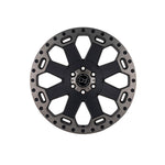 BLACK RHINO WARLORD MATTE BLACK MACHINED DARK TINT 4x4|17X8 6/130, Offset +52, Centre bore 84, Load Rating 1225 kg
