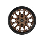 KING OFFROAD WARRIOR Satin Bronze Satin Black Lip|17X9 12/130-139.7, Offset +40, Centre bore 106.1, Load Rating 1136 kg