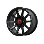 MONSTER WEAPON Satin Black 4x4|17X8 6/114.3, Offset +30, Centre bore 66.1, Load Rating 1250 kg