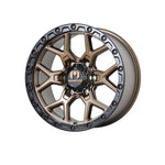 MONSTER SCOUT Bronze Centre Black Lip 4x4|17X8.5 6/139.7, Offset +20, Centre bore 106.1, Load Rating 1500 kg
