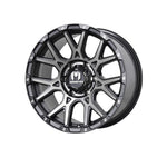 MONSTER ZULU BLACK TINT/SATIN BLACK 4x4|17X8.5 6/139.7, Offset +30, Centre bore 106.1, Load Rating 1500 kg