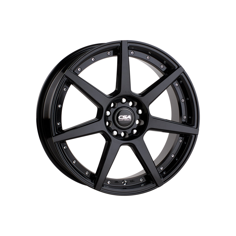 CSA WHEELS Hornet GLOSS BLACK Passenger/SUV|18X8 10/115-120, Offset +45, Centre bore 73.1, Load Rating 850 kg