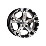 CSA WHEELS Jackal Small Cap GLOSS BLACK MACHINED FACE 4x4|16X8 6/114.3, Offset +20, Centre bore 66.1, Load Rating 1150 kg