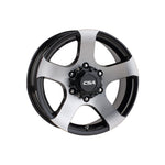 CSA WHEELS Magnum II GLOSS BLACK MACHINED FACE 4x4|16X7 6/139.7, Offset +20, Centre bore 110, Load Rating 1150 kg