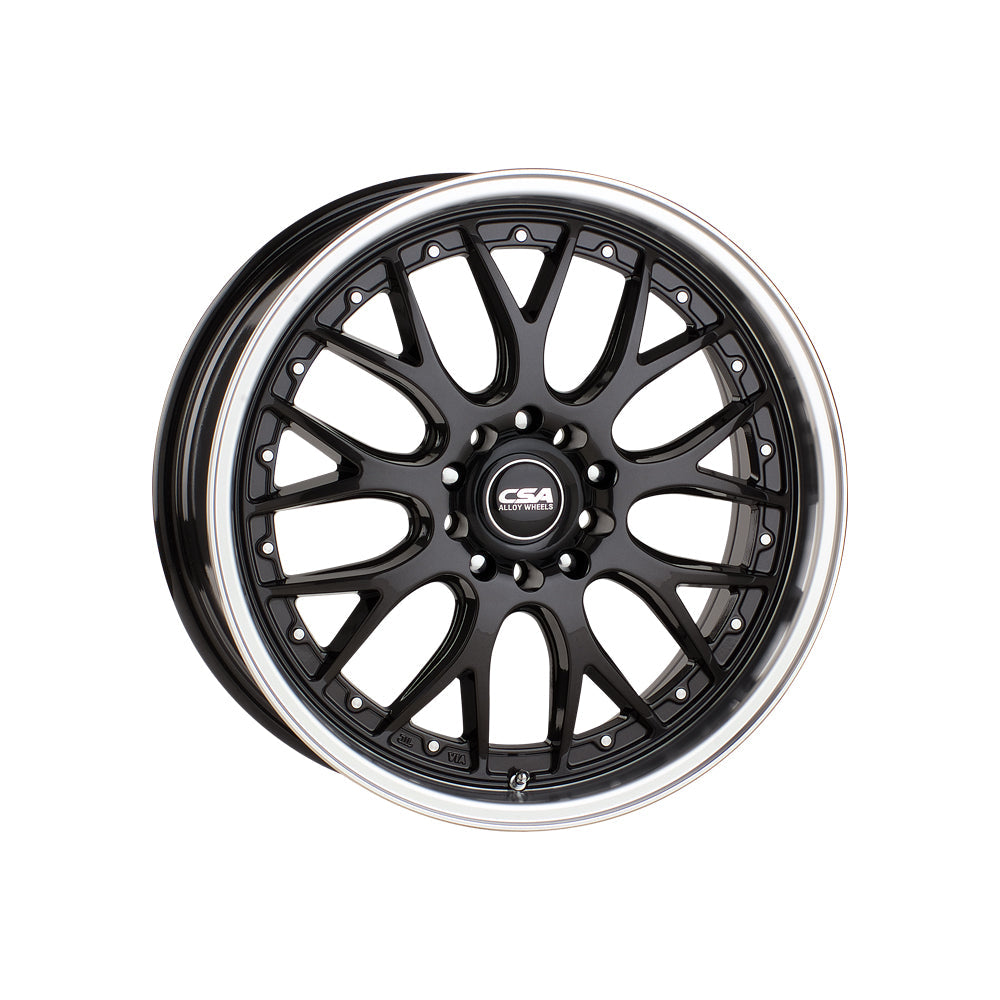 CSA WHEELS Mako GUNMETAL BLACK MACHINED LIP Passenger/SUV|17X7 10/100-112, Offset +39, Centre bore 73.1, Load Rating 690 kg