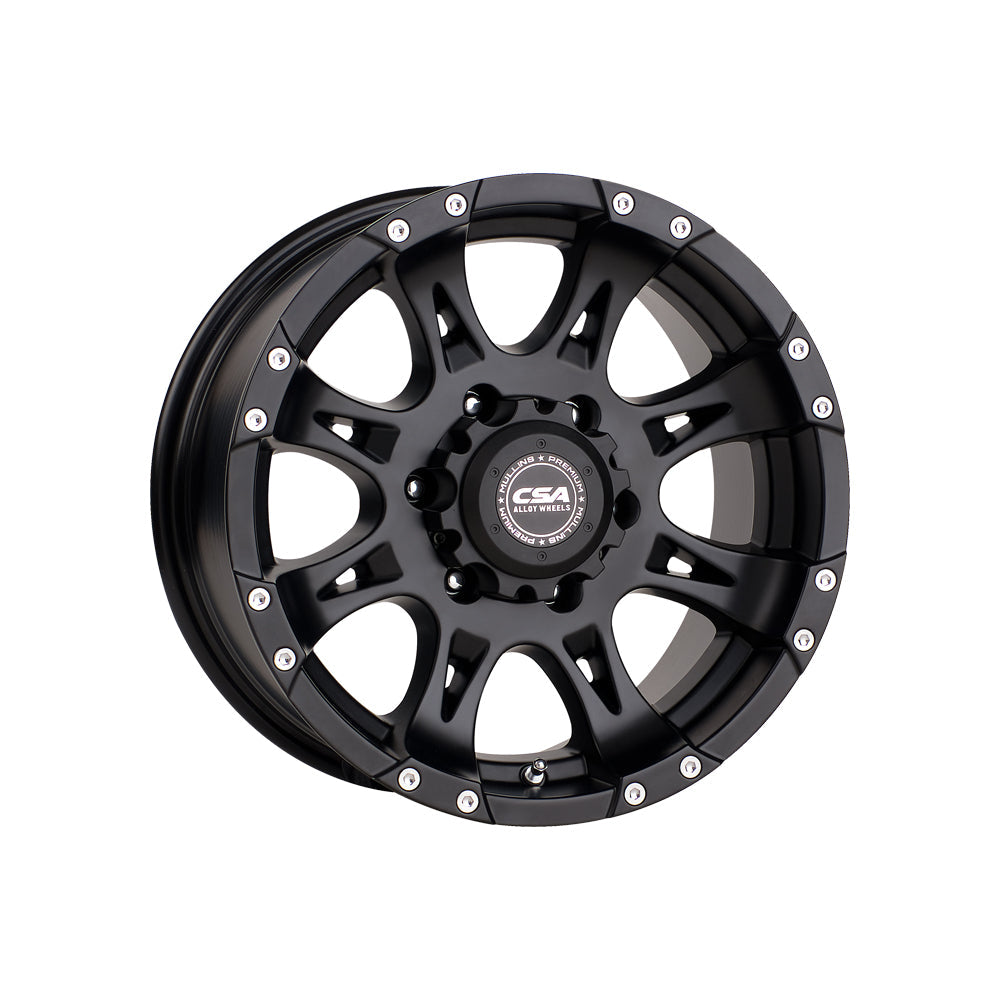 CSA WHEELS Raptor Large Cap SATIN BLACK 4x4|17X8 6/139.7, Offset +45, Centre bore 93.2, Load Rating 1250 kg