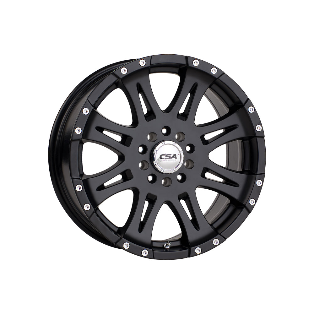CSA WHEELS Raptor Small Cap SATIN BLACK 4x4|17X8 10/114.3-120, Offset +35, Centre bore 73.1, Load Rating 1250 kg