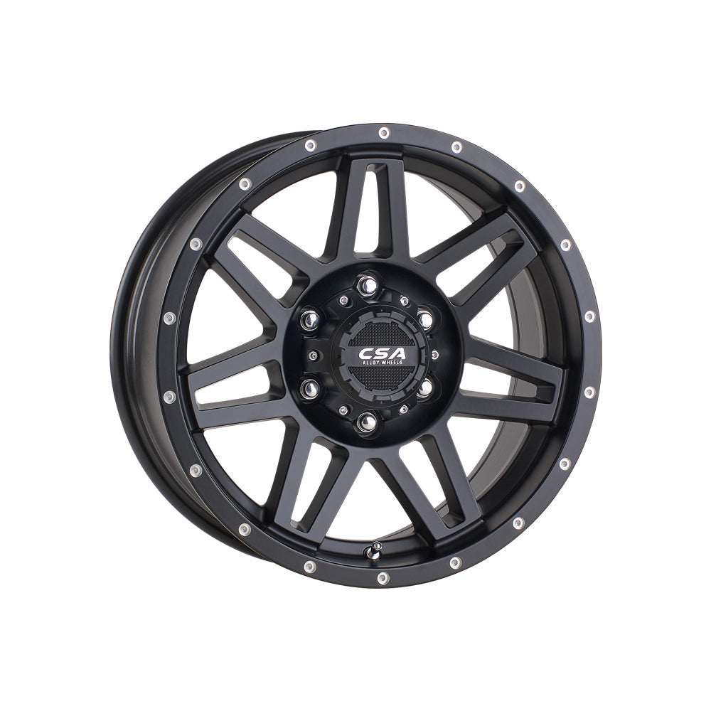 CSA WHEELS Renegade Large Cap SATIN BLACK 4x4|17X8 6/139.7, Offset +20, Centre bore 110, Load Rating 1250 kg
