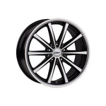 CSA WHEELS Savanna GUNMETAL BLACK MACHINED FACE 4x4|15X6 8/100-108, Offset +45, Centre bore 67.1, Load Rating 690 kg