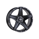 CSA WHEELS Stealth Small Cap SATIN BLACK 4x4|17X8 10/114.3-120, Offset +35, Centre bore 73.1, Load Rating 1250 kg
