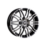 CSA WHEELS Vorst GUNMETAL BLACK MACHINED FACE Passenger/SUV|17X7 10/100-112, Offset +39, Centre bore 73.1, Load Rating 690 kg