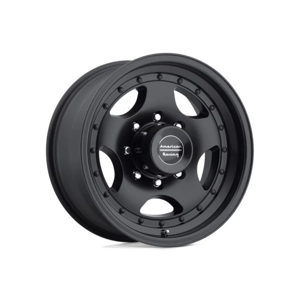 AMERICAN RACING AR23 Satin Black 4x4|16X7 8/165.1, Offset -6, Centre bore 130.8, Load Rating 1380 kg