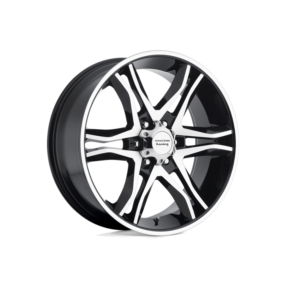AMERICAN RACING AR893 MAINLINE Gloss Black Machined 4x4|17X8 6/139.7, Offset +0, Centre bore 106.2, Load Rating 1134 kg