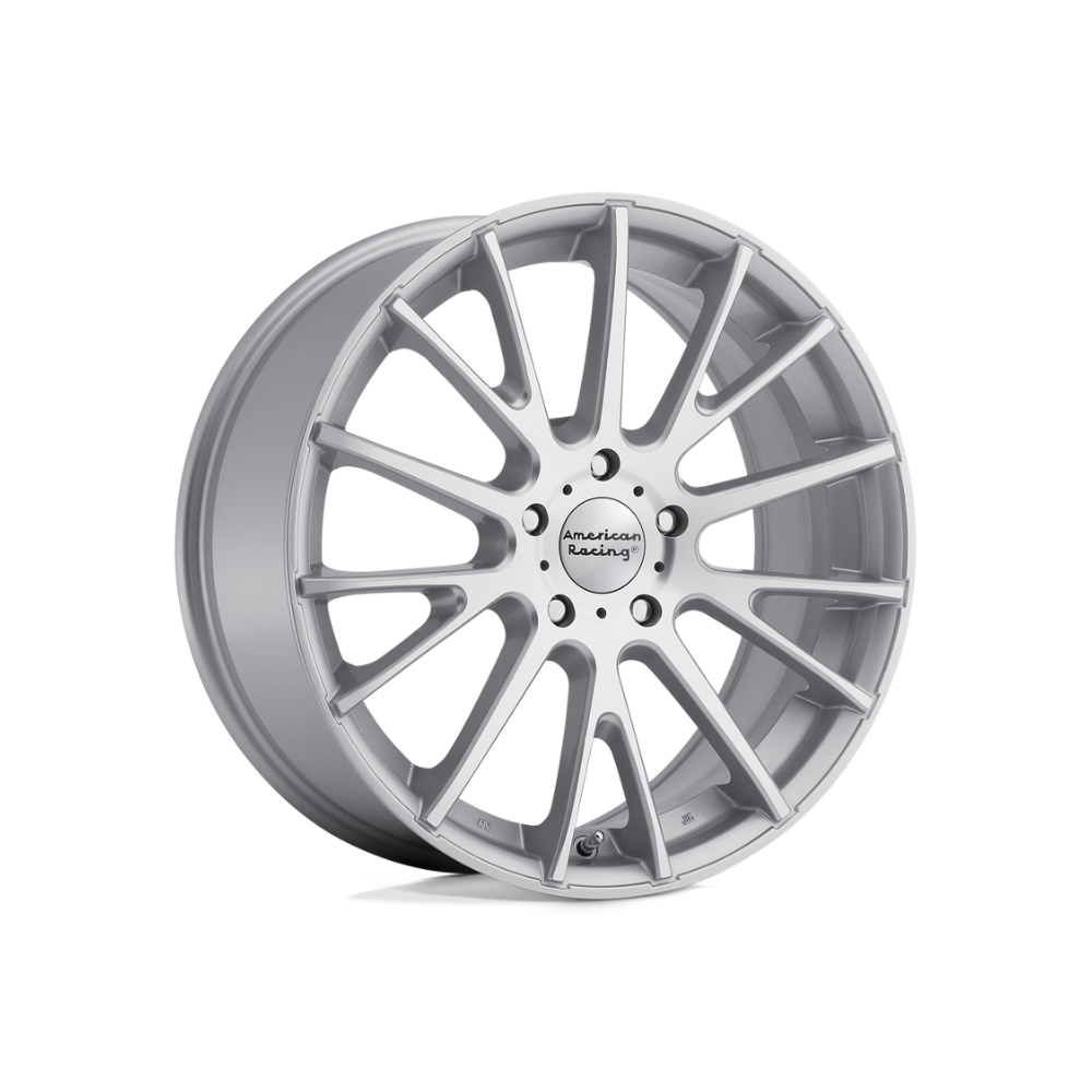 AMERICAN RACING AR904 Bright Silver Machined Face Passenger|17X7 5/114.3, Offset +40, Centre bore 72.6, Load Rating 581 kg