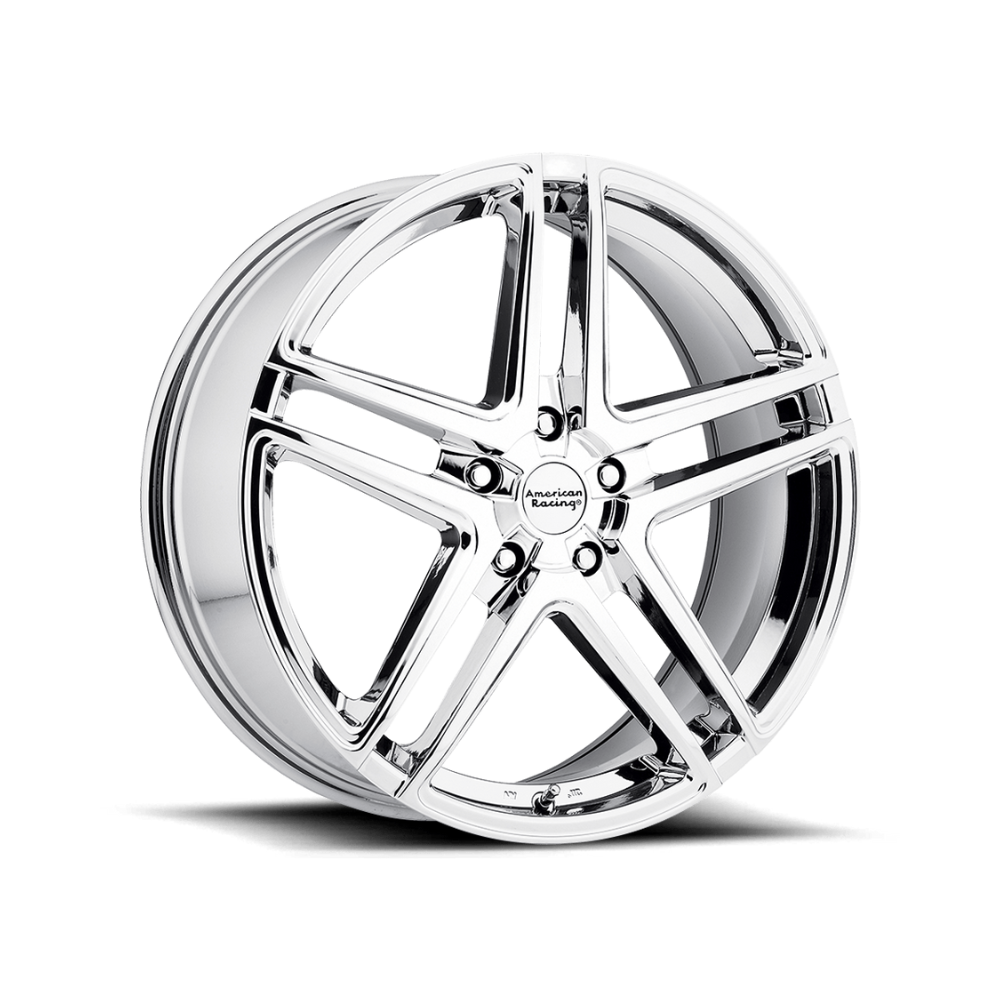 AMERICAN RACING AR907 Bright Silver Machined Face Passenger|16X7 5/114.3, Offset +40, Centre bore 72.6, Load Rating 581 kg