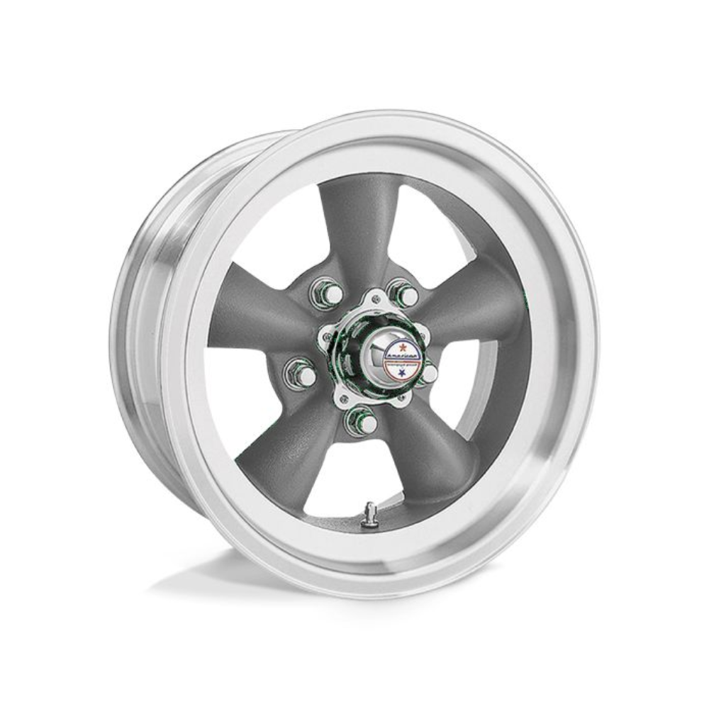 AMERICAN RACING VN105 TORQ THRUST D Torq Thrust Gray Machined Lip Passenger/SUV|16X8 5/120.65, Offset -12, Centre bore 83.06, Load Rating 717 kg