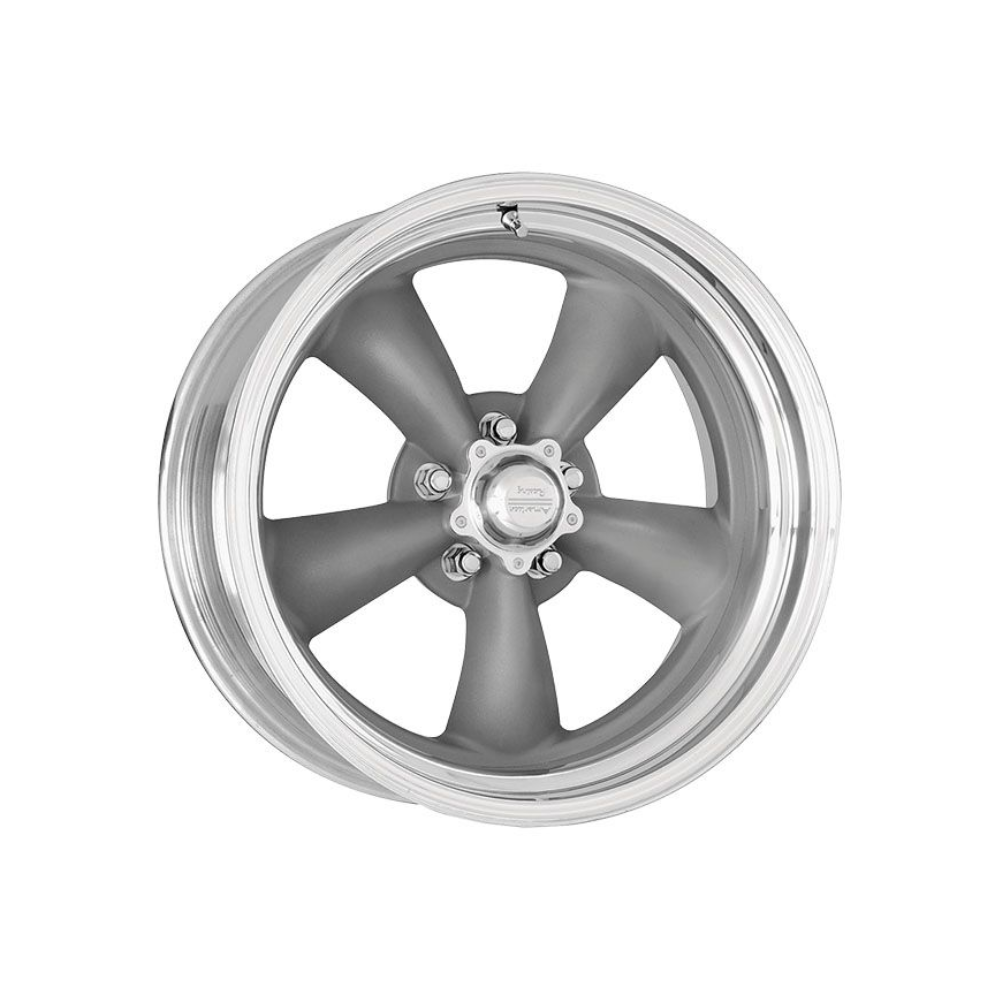 AMERICAN RACING VN215 CLASSIC TORQ THRUST II 1 PC Mag Gray Machined Lip Passenger|20X10 5/139.7, Offset +6, Centre bore 87.1, Load Rating 770 kg