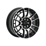 AUSCAR CIRCUIT BLACK MACHINED|16X7 8/100-114.3, Offset +40, Centre bore 73.1, Load Rating 750 kg