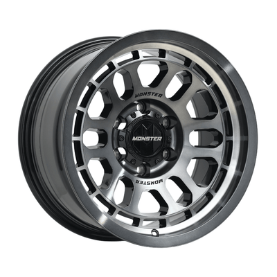 MONSTER ALPHA Black Tint Gloss Black|17X9 6/139.7, Offset +20, Centre bore 106.1, Load Rating 1500 kg