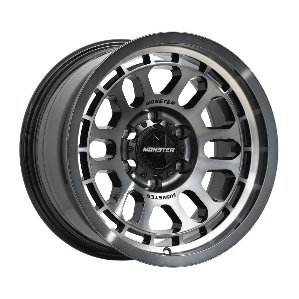 MONSTER ALPHA Black Tint Gloss Black|17X8.5 6/139.7, Offset +30, Centre bore 106.1, Load Rating 1500 kg