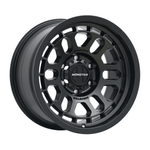 MONSTER ALPHA Satin Black|17X9 6/139.7, Offset +1, Centre bore 110.2, Load Rating 1500 kg