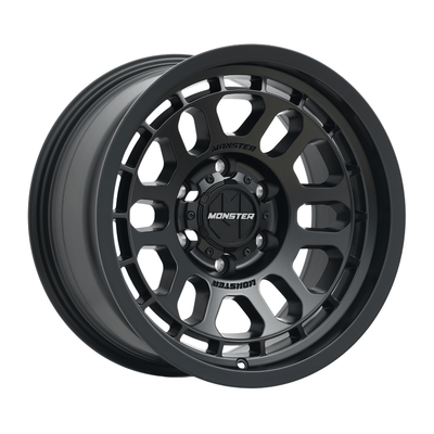 MONSTER ALPHA Satin Black|17X9 6/139.7, Offset +1, Centre bore 110.2, Load Rating 1500 kg