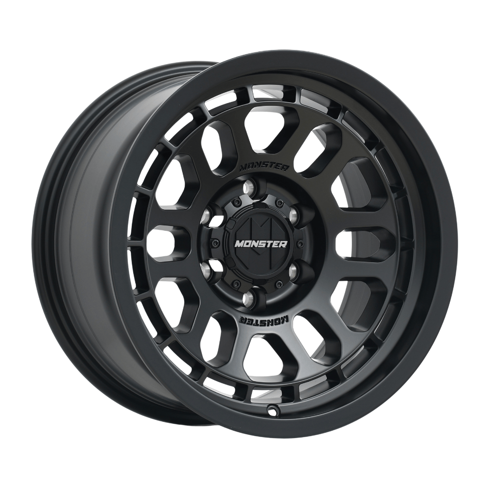 MONSTER ALPHA Satin Black|17X8.5 6/139.7, Offset +30, Centre bore 106.1, Load Rating 1500 kg