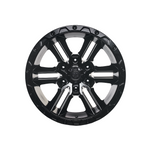 AMERICAN OUTLAW RAILCAR 6 Satin Black 4x4|18X9 6/114.3, Offset +25, Centre bore 66.1, Load Rating 1650 kg
