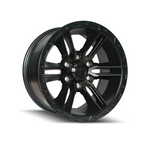 AMERICAN OUTLAW RAILCAR 6 Satin Black 4x4|18X9 6/114.3, Offset +25, Centre bore 66.1, Load Rating 1650 kg