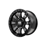 KING OFFROAD ARMOR GLOSS BLACK/BLACK TINT FACE 4x4|17X9 6/139.7, Offset +0, Centre bore 110.2, Load Rating 1600 kg