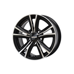 AUSCAR CHAMP II BLACK MACHINED Passenger|14X5.5 4/100, Offset +38, Centre bore 73.1, Load Rating 560 kg