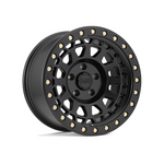 Black Rhino PRIMM MATTE BLACK WITH BRASS BOLTS|17X9 5/127, Offset -18, Centre bore 71, Load Rating 1651 kg