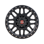 CSA WHEELS COMBAT CSA-X SATIN BLACK 4x4|18X9 6/139.7, Offset +18, Centre bore 110, Load Rating 1136 kg
