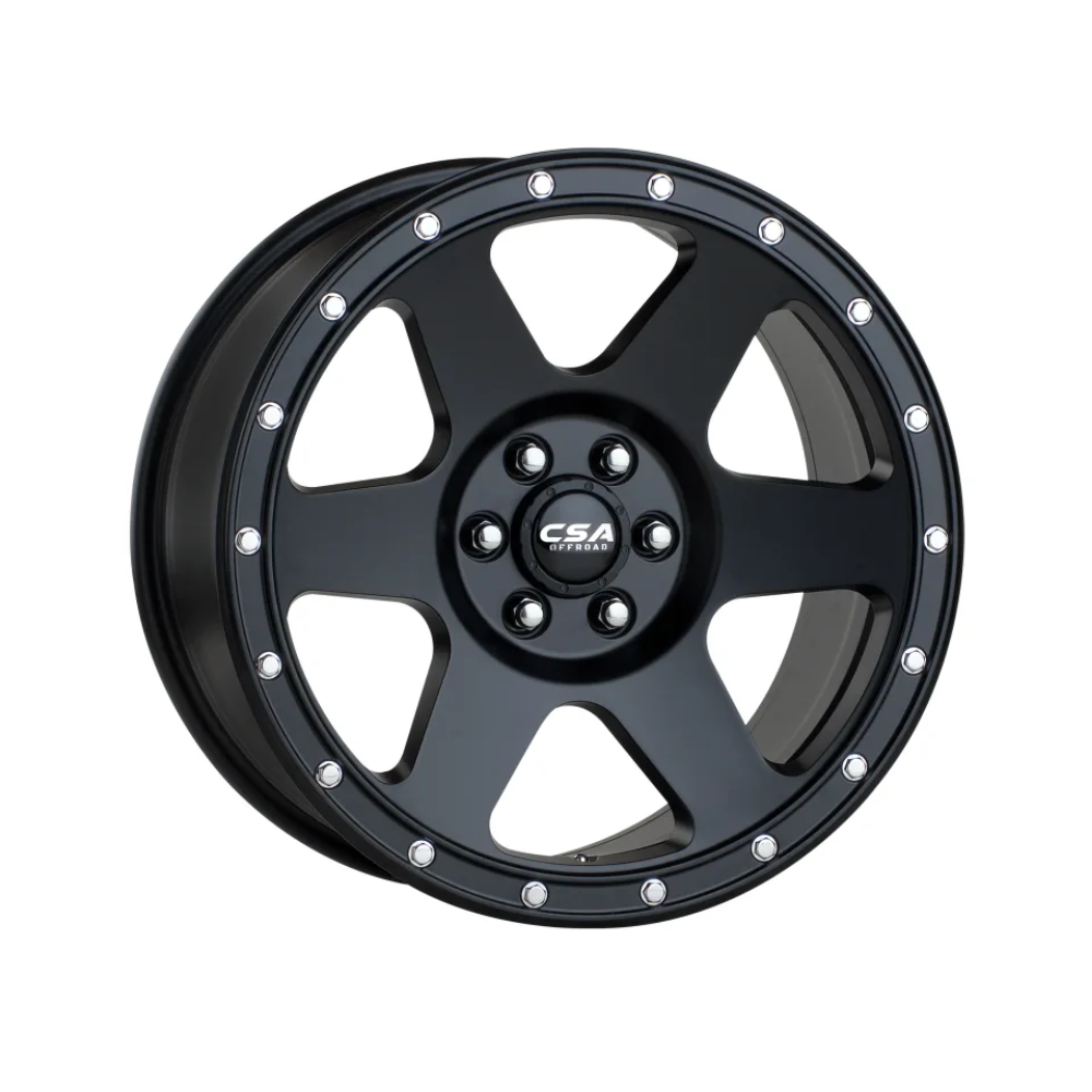 CSA WHEELS DUNE SMALL CAP Satin Black 4x4|17X9 10/114.3-120, Offset +35, Centre bore 73.1, Load Rating 1250 kg